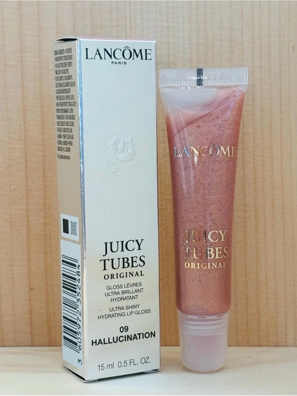 Lancôme Juicy Tubes Original Lip Gloss 09 Hallucination 15ml 0.5 oz NEW IN BOX